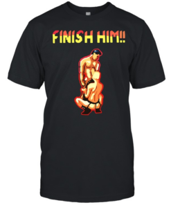 Finish Him Mortal Kombat Gaming Fighting Game  Classic Men's T-shirt
