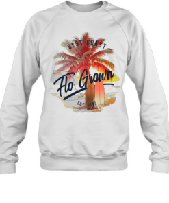 FloGrown best coast palm trees beach  Unisex Sweatshirt