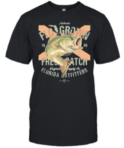 FloGrown fresh catch bass Florida outfitters  Classic Men's T-shirt