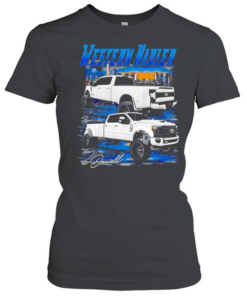 Ford western hauler truck city skyline  Classic Women's T-shirt