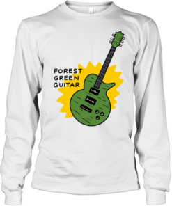 Forest green guitar T Long Sleeved T-shirt