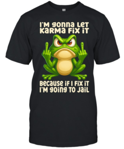 Frog I Am Going To Let Karma Fix It T Classic Men's T-shirt
