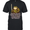 Frog Samurai I make money fromm thinking typing and looking at buttholes  Classic Men's T-shirt