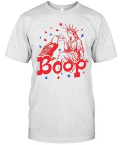 Funny Statue of Liberty Eagle Boop  Classic Men's T-shirt