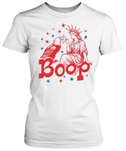 Funny Statue of Liberty Eagle Boop  Classic Women's T-shirt