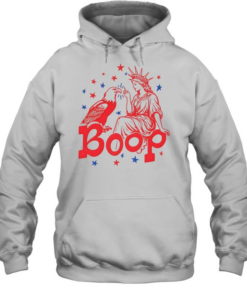 Funny Statue of Liberty Eagle Boop  Unisex Hoodie