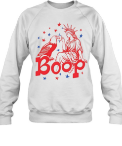 Funny Statue of Liberty Eagle Boop  Unisex Sweatshirt