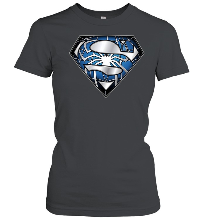Funny Superhero Mashup Emblem Classic Women's T-shirt