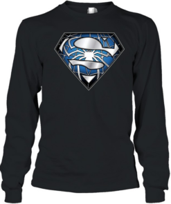 Funny Superhero Mashup Emblem Long Sleeved T-shirt