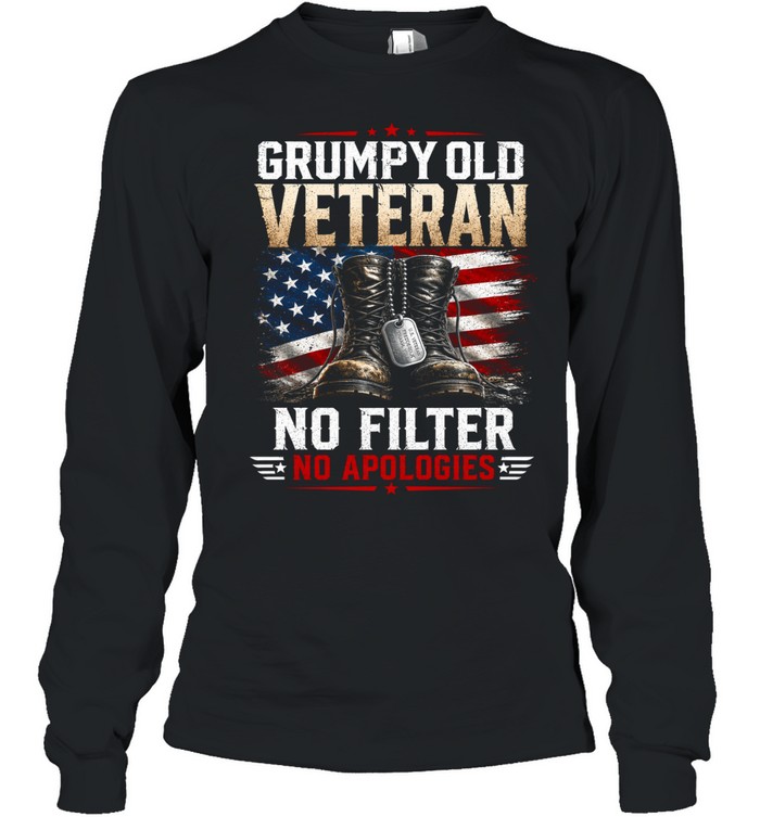 GRUMPY OLD VETERAN Long Sleeved T-shirt