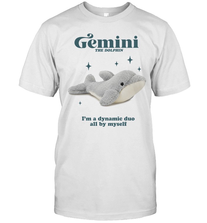 Gemini the dolphin I’m a dynamic duo all by myself Classic Men's T-shirt
