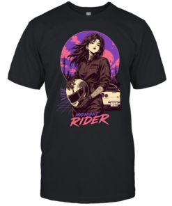 Girl racing midnight rider vintage  Classic Men's T-shirt