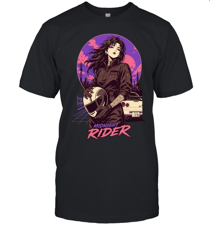 Girl racing midnight rider vintage Classic Men's T-shirt