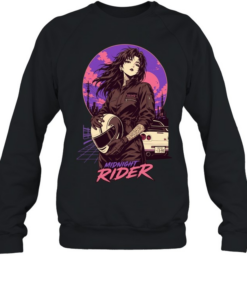 Girl racing midnight rider vintage Unisex Sweatshirt