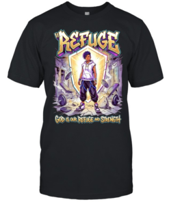 Girl refuge GOD is our refuge and strength graphic  Classic Men's T-shirt