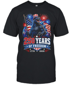 Godzilla 250 years of freedom 1776 2026  Classic Men's T-shirt