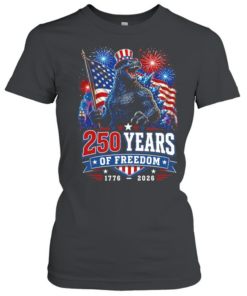 Godzilla 250 years of freedom 1776 2026  Classic Women's T-shirt