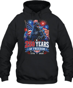 Godzilla 250 years of freedom 1776 2026  Unisex Hoodie