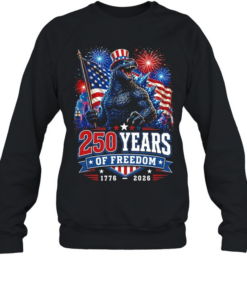 Godzilla 250 years of freedom 1776 2026  Unisex Sweatshirt