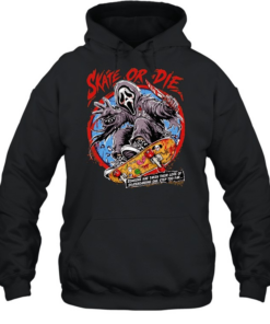 Gosht face skate or die someone has taken their love of skateboarding one step too far  Unisex Hoodie