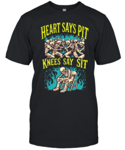 Heart says pit knees say shit T Classic Men's T-shirt