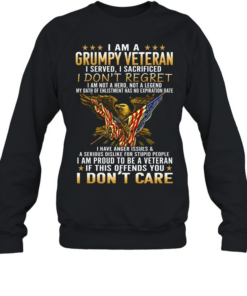 I Am A Grumpy Veteran  Unisex Sweatshirt