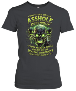 I Didn't Turn Into An Asshole Overnight It Took Years Of People Pissing Me Off Dealing With Idiots To Get This Good At It  Classic Women's T-shirt
