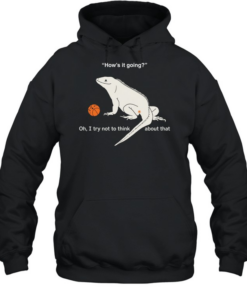 Iguana how’s it going oh I try not to think about that  Unisex Hoodie