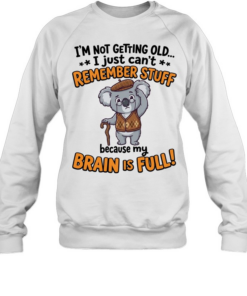 I'm Not Getting Old I Just Can't Remember Stuff Because My Brain Is Full  Unisex Sweatshirt