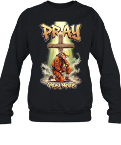 Jesus pray more Uzumaki Naruto cartoon T Unisex Sweatshirt