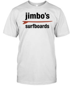 Jimbo’s surfboards red surfboard minimalist T Classic Men's T-shirt