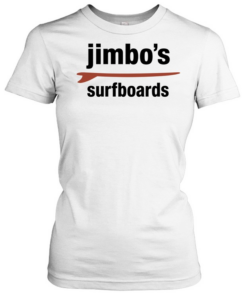Jimbo’s surfboards red surfboard minimalist T Classic Women's T-shirt