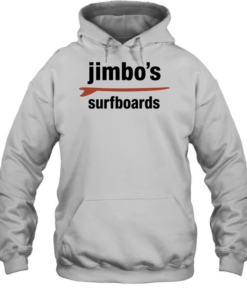 Jimbo’s surfboards red surfboard minimalist T Unisex Hoodie