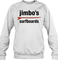 Jimbo’s surfboards red surfboard minimalist T Unisex Sweatshirt