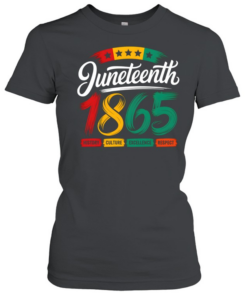 Juneteenth 1865 History Culture Excellence Respect T- Classic Women's T-shirt