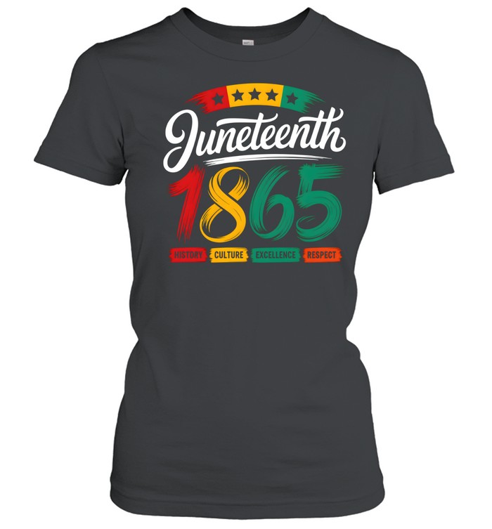 Juneteenth 1865 History Culture Excellence Respect T- Classic Women's T-shirt