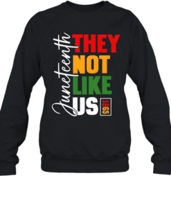 Juneteenth 1865 They Not Like Us T- Unisex Sweatshirt
