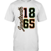 Juneteenth 1865 Vertical Script Classic Men's T-shirt