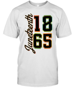 Juneteenth 1865 Vertical Script  Classic Men's T-shirt