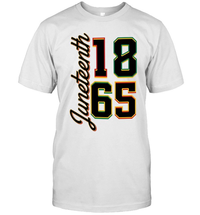 Juneteenth 1865 Vertical Script Classic Men's T-shirt