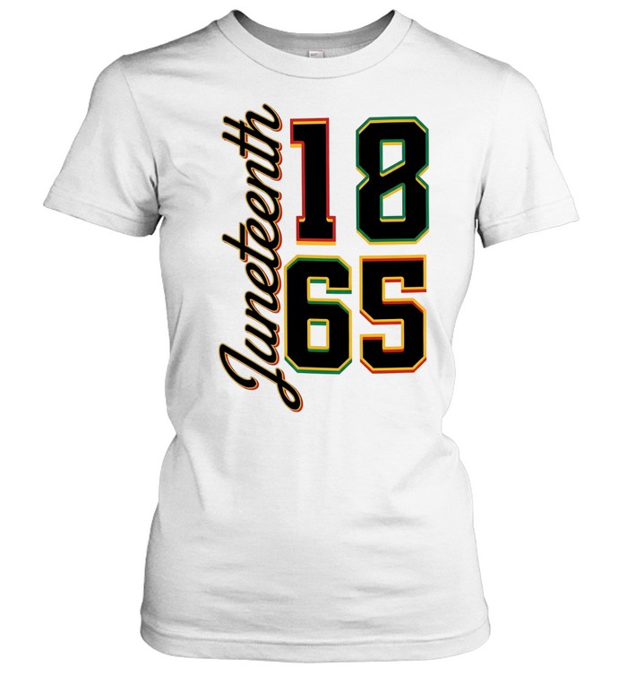Juneteenth 1865 Vertical Script Classic Women's T-shirt