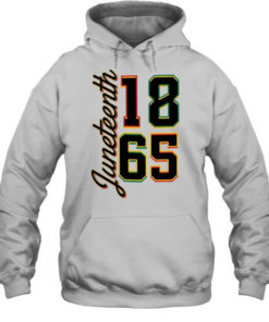 Juneteenth 1865 Vertical Script Unisex Hoodie