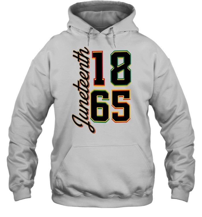 Juneteenth 1865 Vertical Script Unisex Hoodie