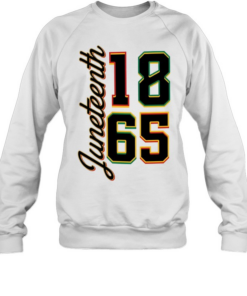 Juneteenth 1865 Vertical Script Unisex Sweatshirt