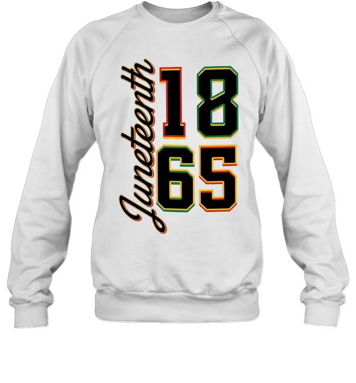 Juneteenth 1865 Vertical Script Unisex Sweatshirt