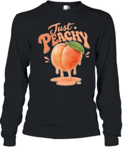Just Peachy dripping fruit  Long Sleeved T-shirt