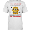 Just standing here patiently waiting for the wisdom that’s supposed to come with old age  Classic Men's T-shirt