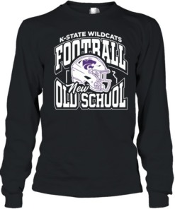 K-State Wildcats Football New Old School T Long Sleeved T-shirt