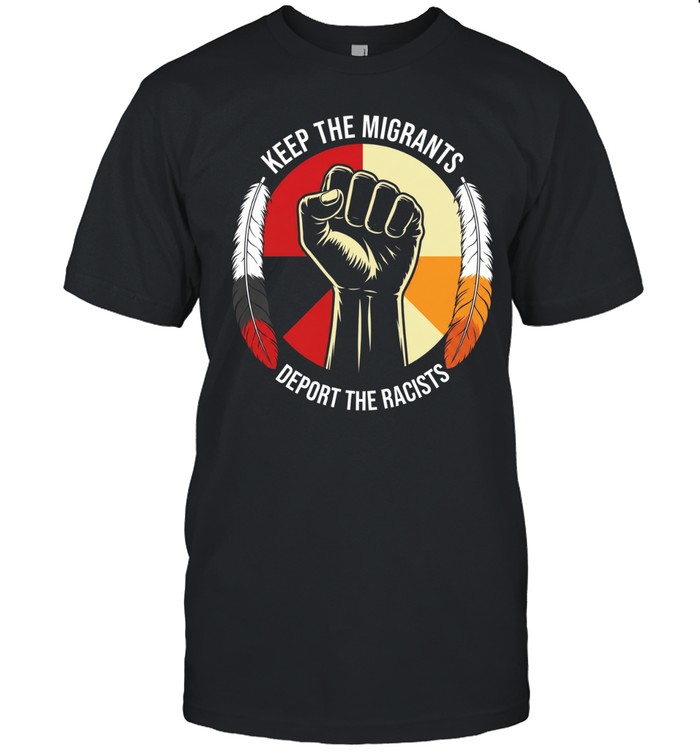 Keep the migrants deport the racists T Classic Men's T-shirt