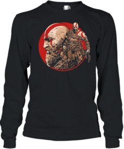 Kratos God of War PlayStation Gaming Spartan retro  Long Sleeved T-shirt